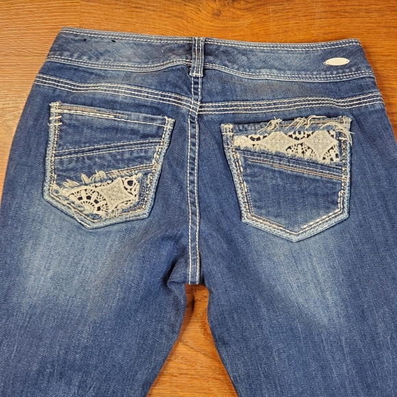 Ariya Jeans Womens Low Rise Curvy Boyfriend Dark W - Picture 3 of 6